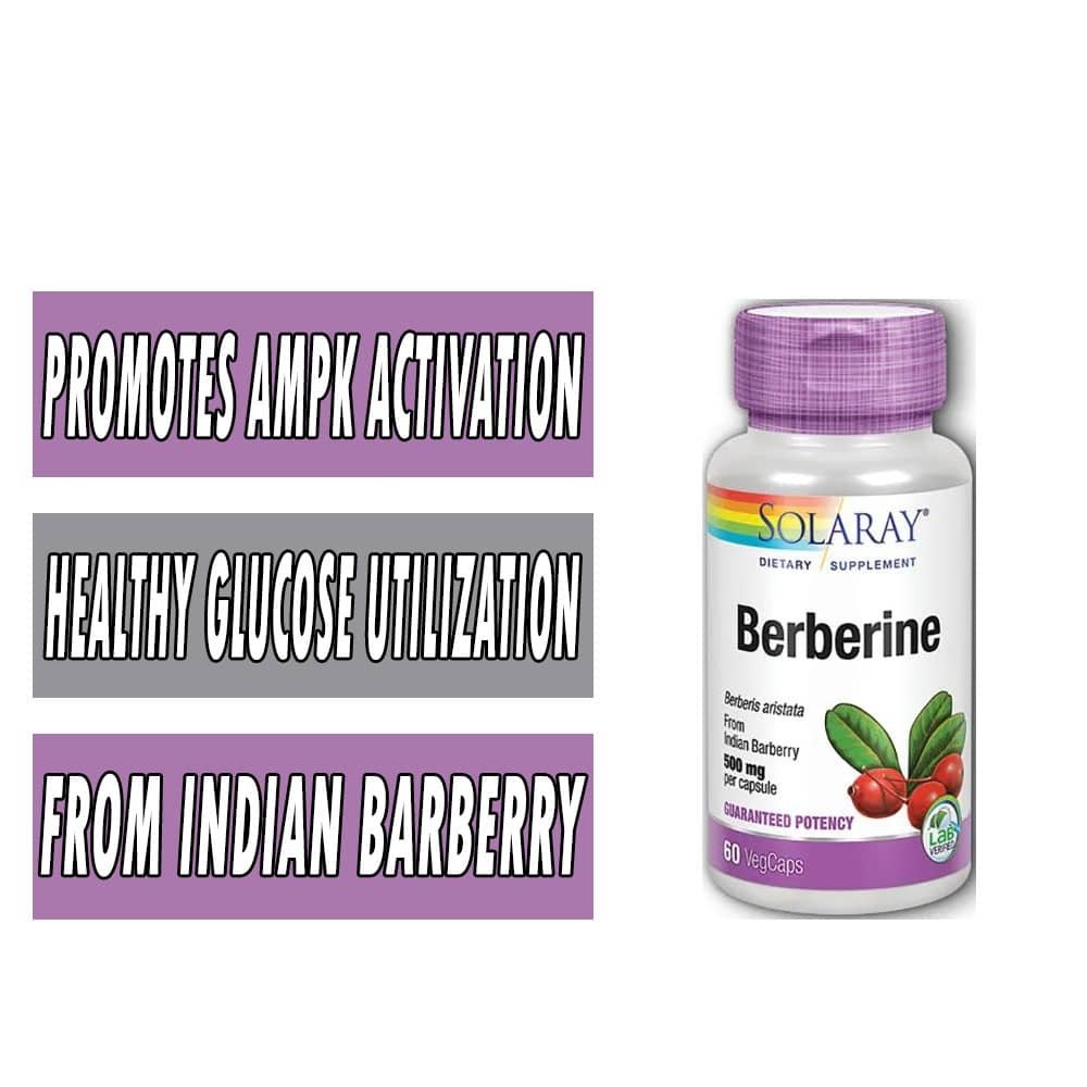 Solaray Berberine - 500 mg - 60 Veg Capsules