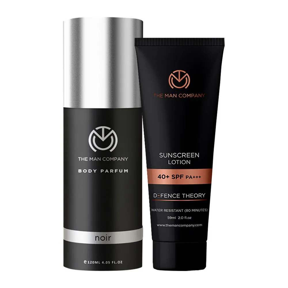 The Man Company Sunscreen Lotion For Men Spf 40 + Noir Body Perfume