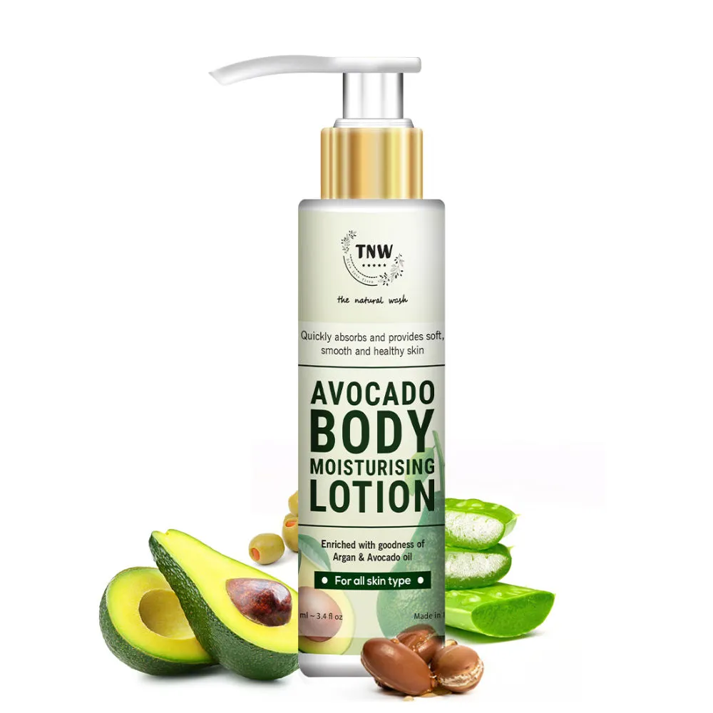 TNW The Natural Wash Avocado Body Moisturizing Lotion with Argan Oil – For Dry and Soft Skin