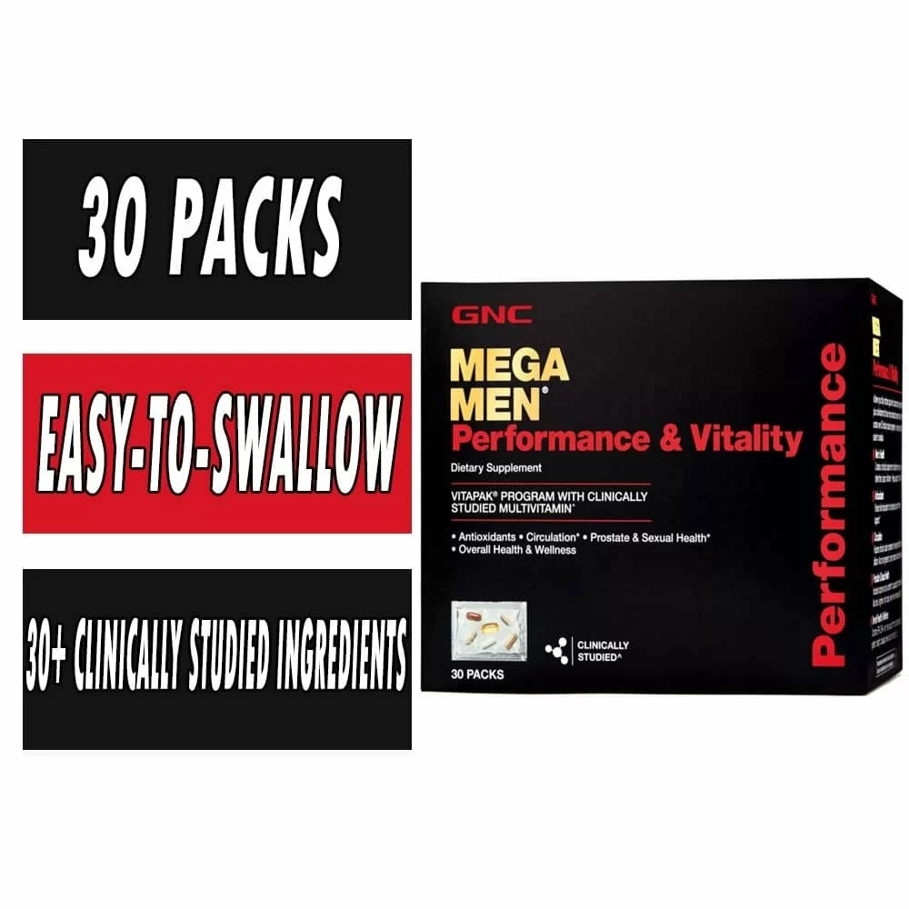 GNC Mega Men Performance and Vitality VitaPak - 30 Count