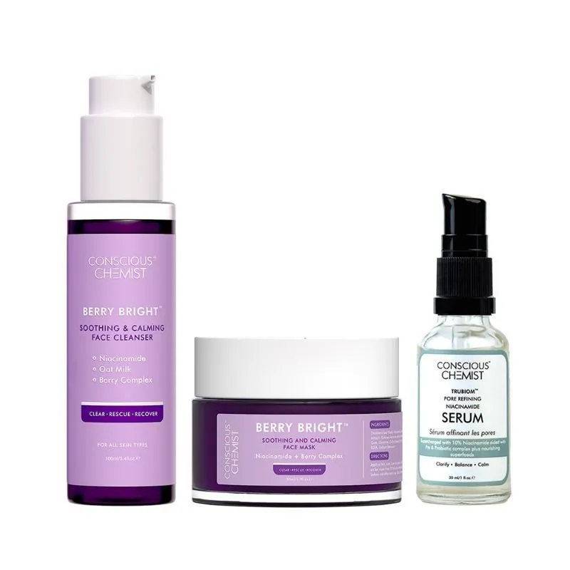 Conscious Chemist Radiance Routine Kit - Cleanser+Mask+Serum