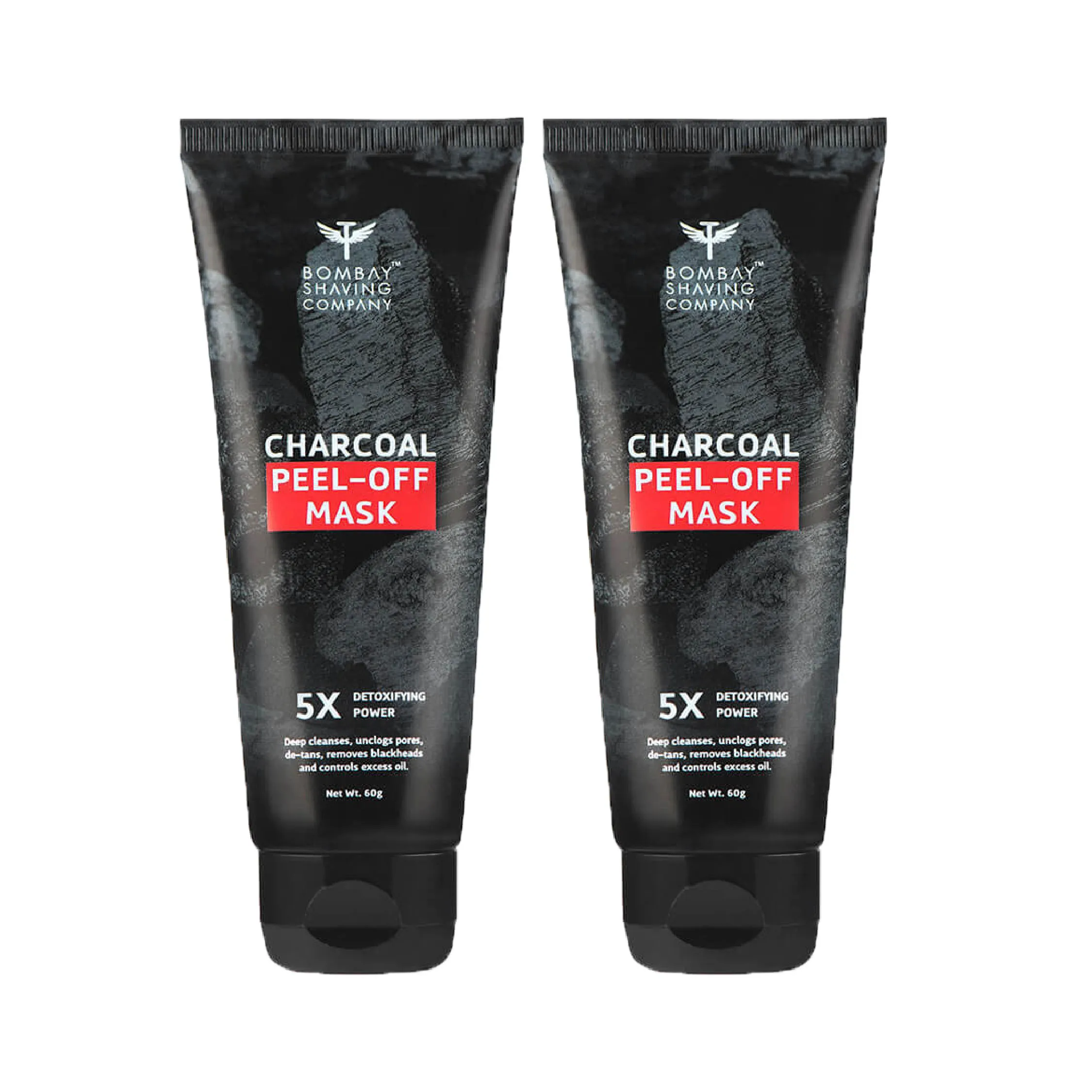 Bombay Shaving Company Activated Charcoal Peel Off Mask (Pack of 2)