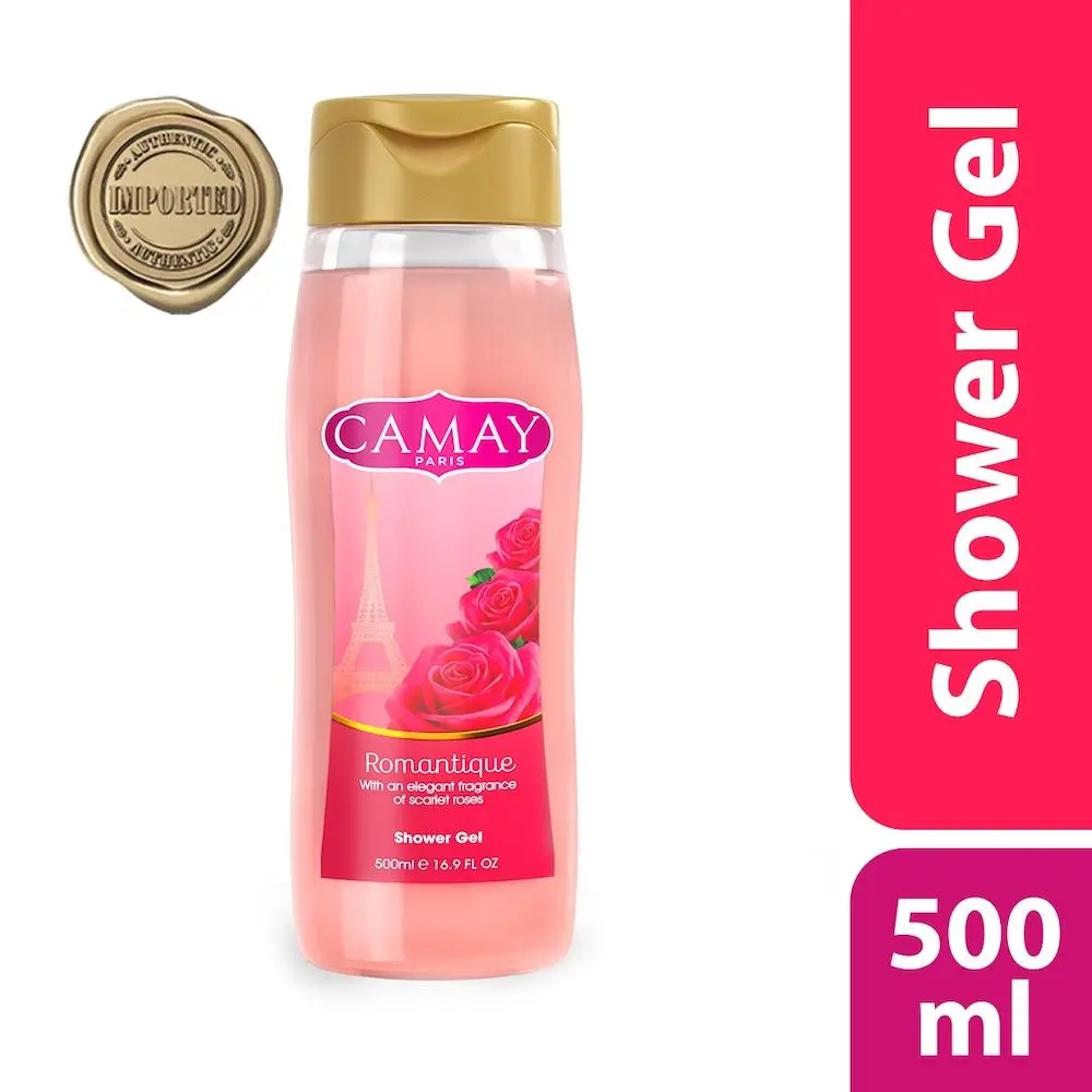 Camay Paris Romantique Shower Gel,Soft & Fragrant Skin,Imported,500ml