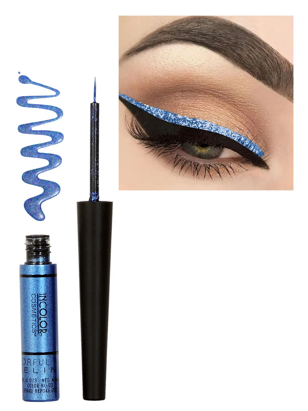 Incolor Light Colour Lift Colour Fluid Eyeliner Blue 03 (6 ml)