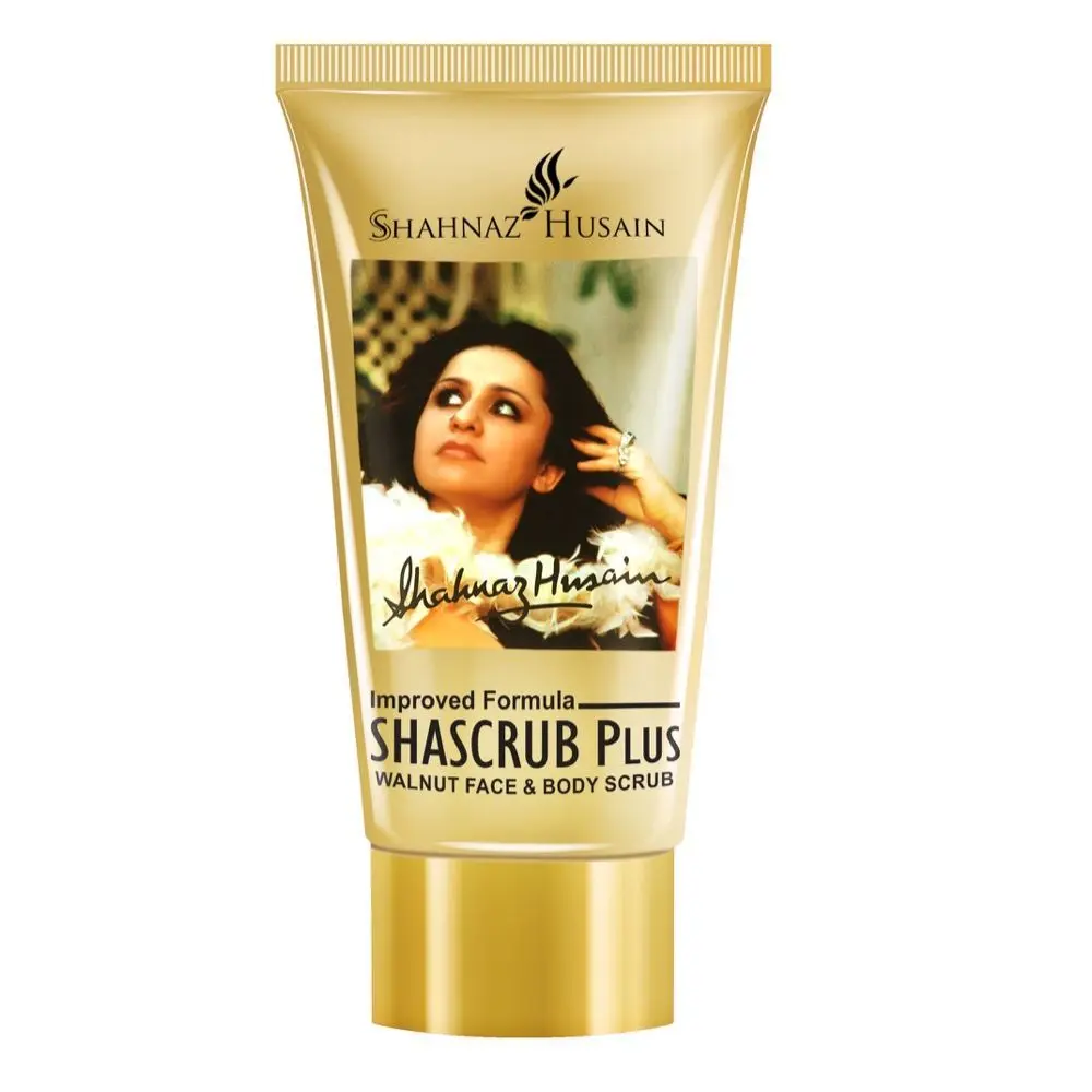 SHAHNAZ HUSAIN SHASCRUB PLUS WALNUT FACE & BODY SCRUB, 40gm