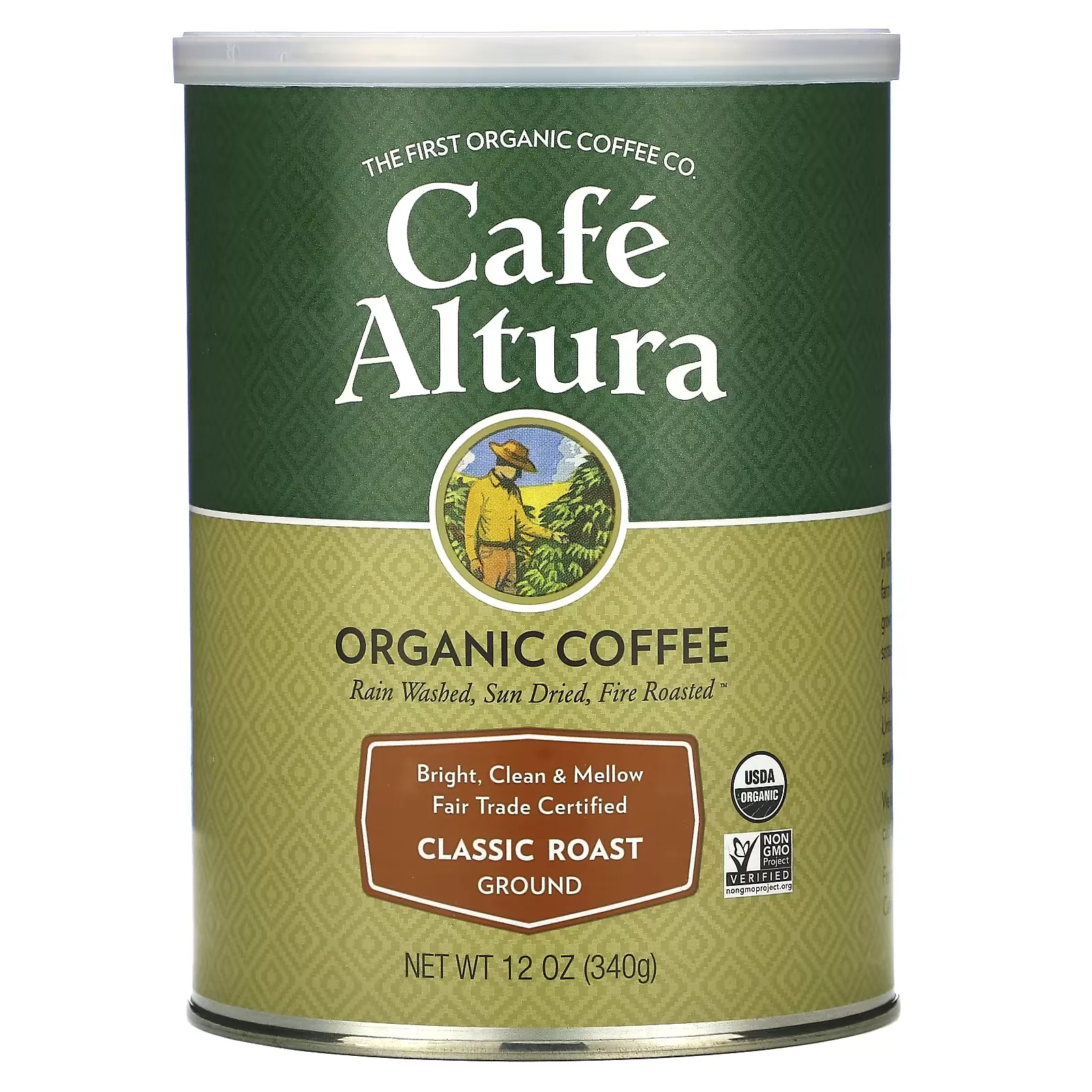 Organic Coffee, Classic Roast, Ground, 12 oz (340 g)