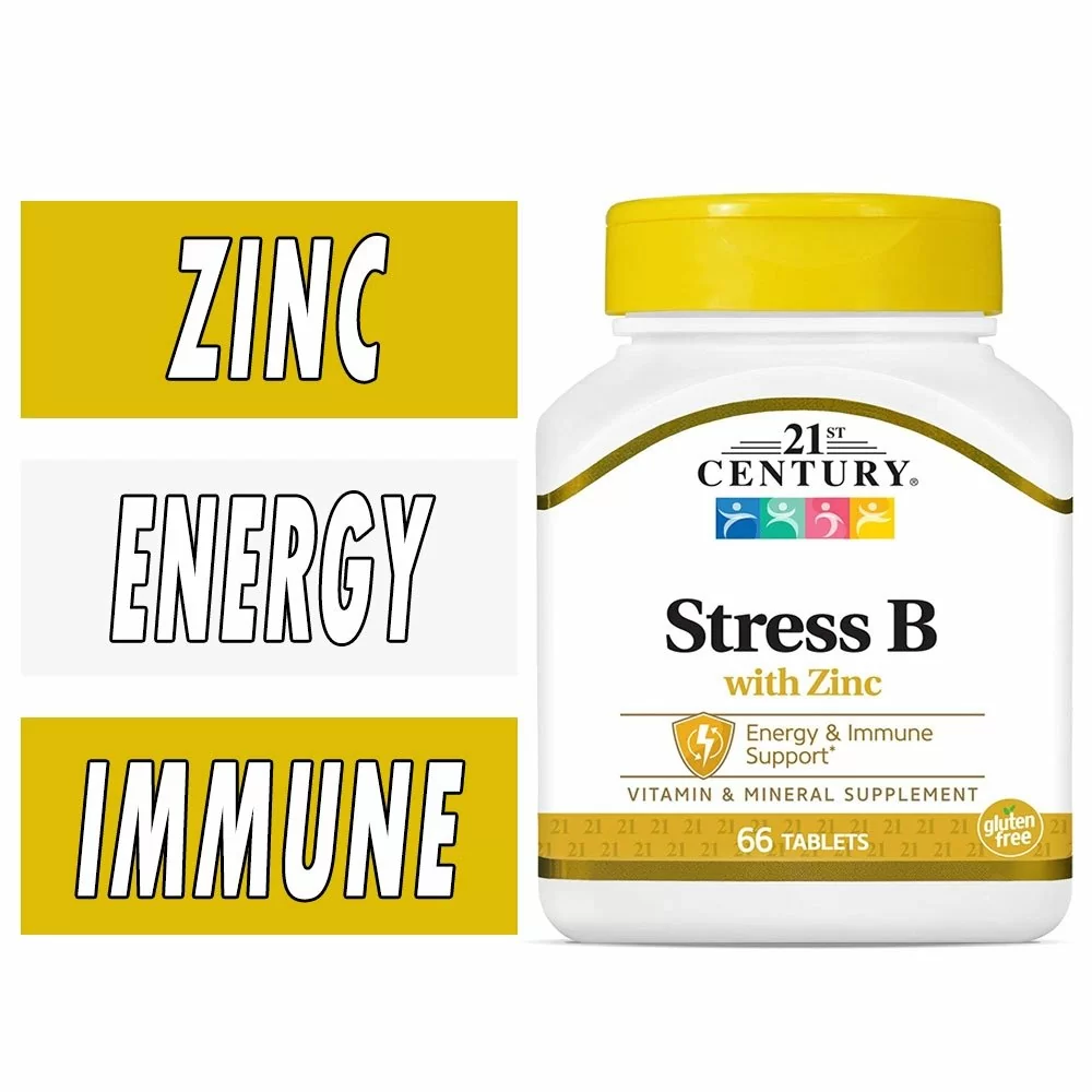 21st Century Stress B with Zinc - 66 Tablets