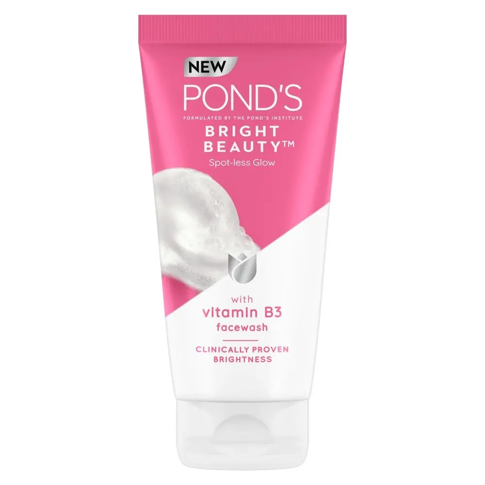 Ponds Bright Beauty Spotless Glow Facewash with Vitamin B3, 150gm