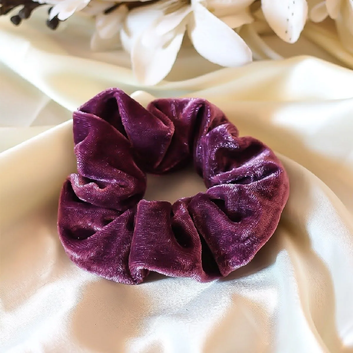 Bellofox Purple Velvet Scrunchie