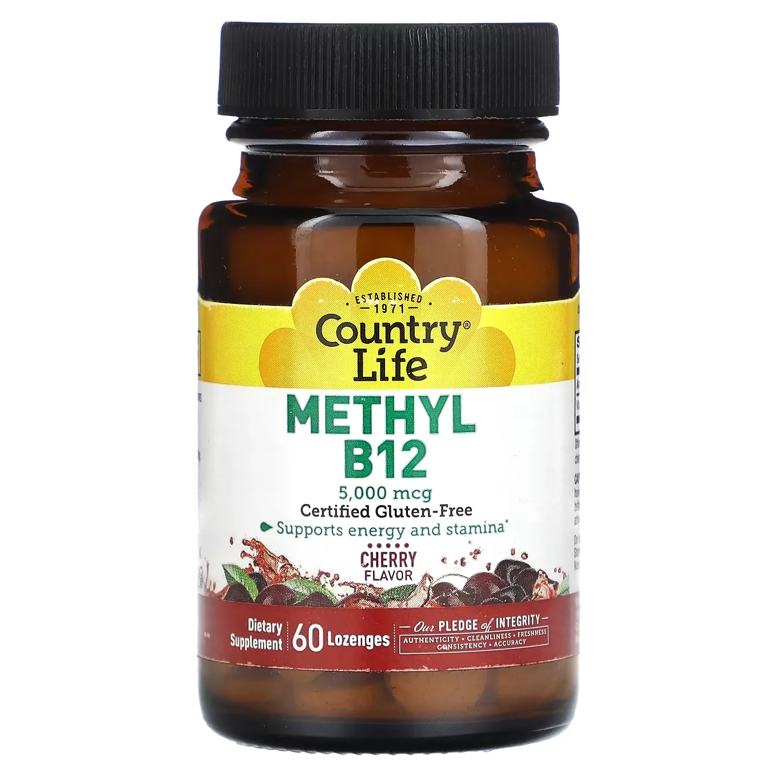 Methyl B12, Cherry, 5,000 mcg, 60 Lozenges