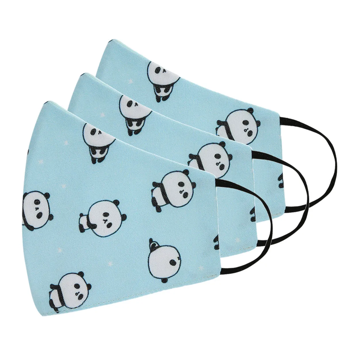 Tossido 8-14 Yrs. KIDS 3 Ply Premium Cotton Printed Masks Pack of 3 - Blue