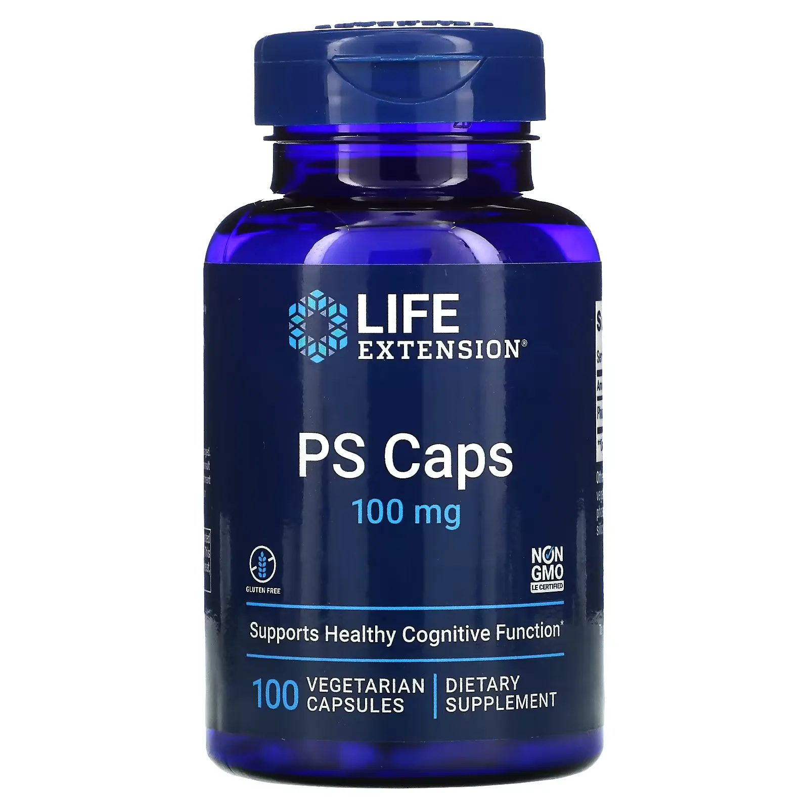 PS Caps, 100 mg, 100 Vegetarian Capsules