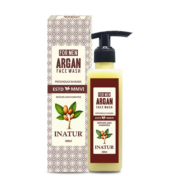 Inatur Men Argan Face Wash