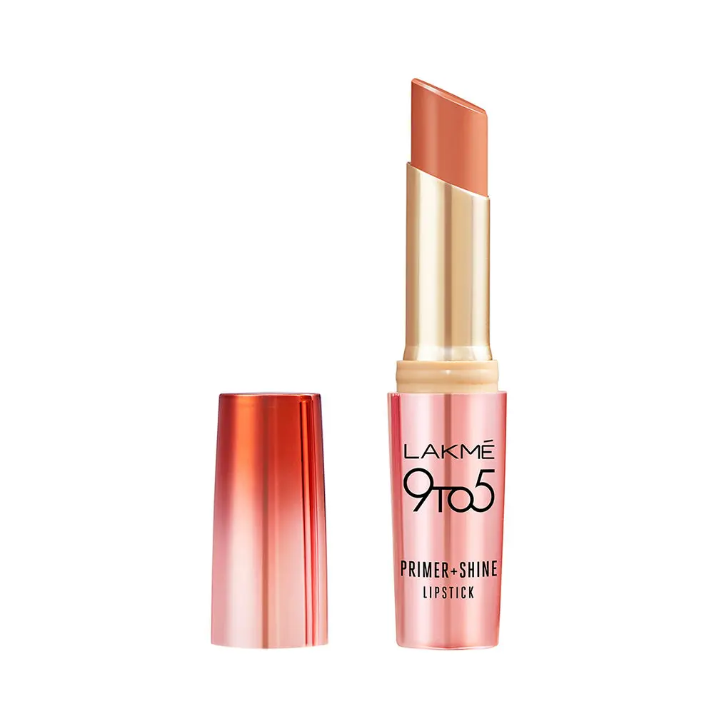 Lakme 9to5 P+S Lipstick, Sand Nude, 3.6 gm