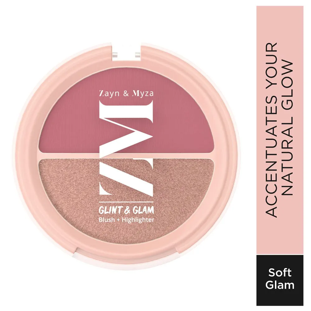 ZM Zayn & Myza Glint & Glam Blush + Highlighter Duo