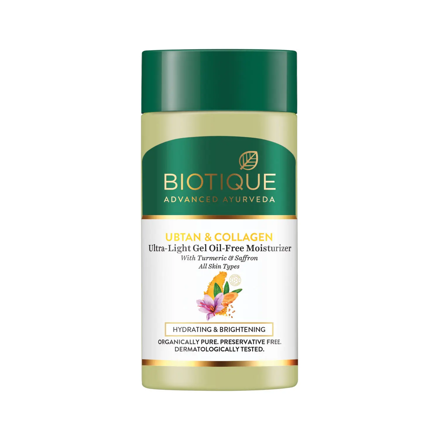 BIOTIQUE UBTAN & COLLAGEN Ultra Light Gel Oil Free Moisturizer 25ml