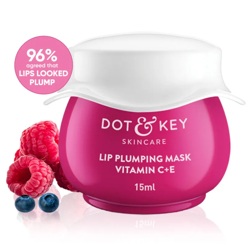 Dot & Key Lip Plumping Mask Vitamin C + E - Wild Berries & Pomegranate