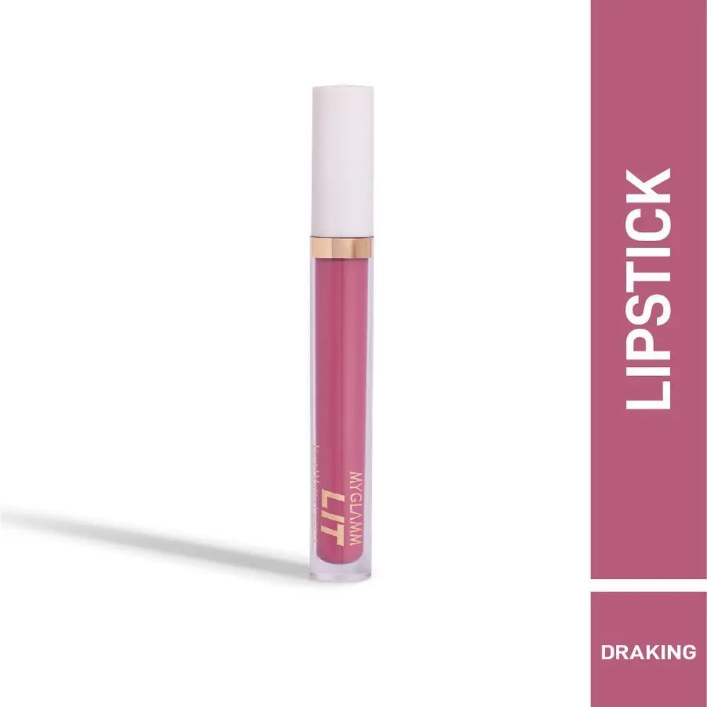 MyGlamm LIT Liquid Matte Lipstick-Draking- (3 ml)