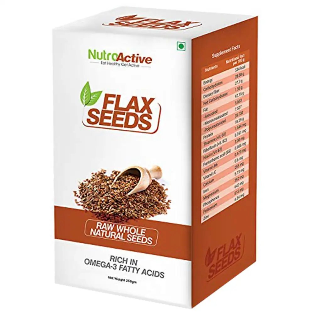 NutroActive Flax Seeds,  Unflavoured  0.250 kg