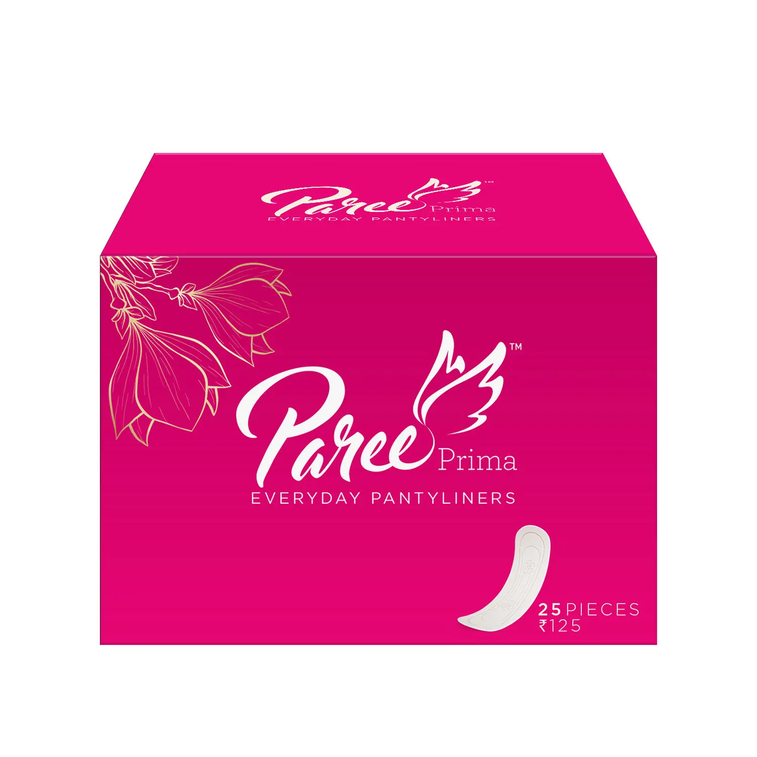 Paree Prima Ultra-Thin Everyday Protection Pantyliners For Women To Protect Spotting and Wetness| Super-Soft Sheet For Rash Free Comfort - 25 Pantyliners