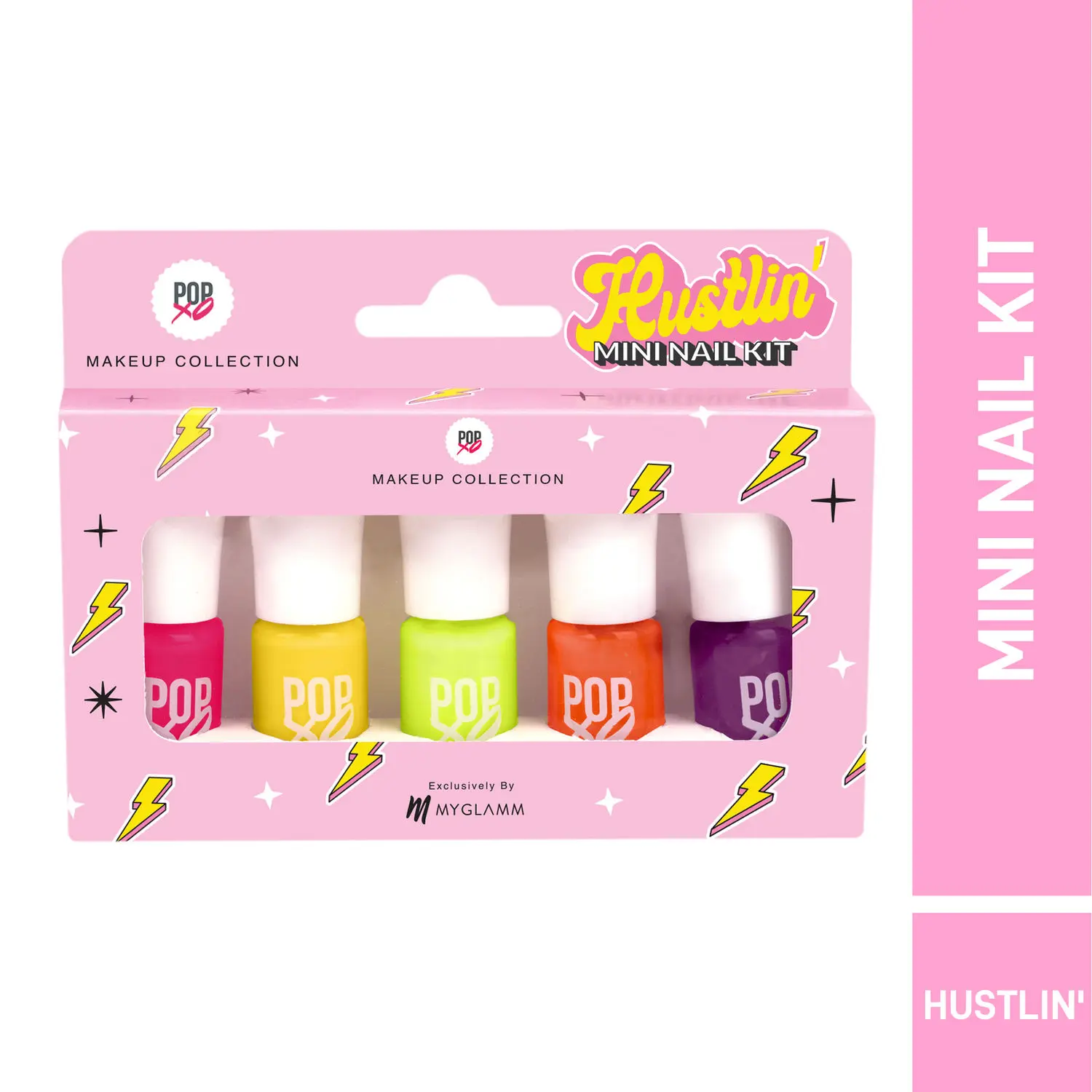 MyGlamm POPxo Makeup Collection - Hustlin’ Mini Nail Kit-Hustlin (5X3 ml)