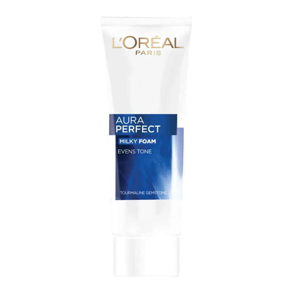 LOreal Paris Aura Perfect Milky Foam Fights Dullness + Evens Tone