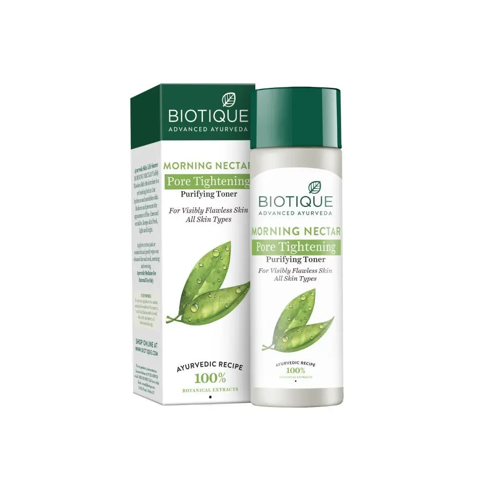 Biotique Morning Nectar Pore Tightening Purifying Toner (120 ml)