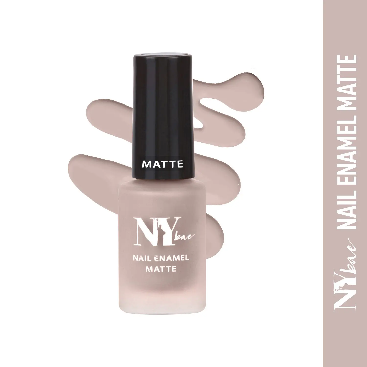 NY Bae Matte Nail Enamel - Bagel 8 (6 ml) | Purple | Luxe Matte Finish | Highly Pigmented | Chip Resistant | Long lasting | Full Coverage | Streak-free Application | Vegan | Cruelty Free | Non-Toxic