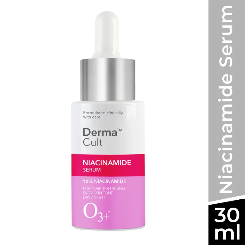 O3+ Derma Cult 10% Niacinamide Serum For Acne Marks, Blemishes, Oil Balancing & Dark Spots