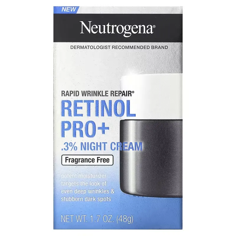 Retinol Pro+ .3% Night Cream, Fragrance Free, 1.7 oz (48 g)