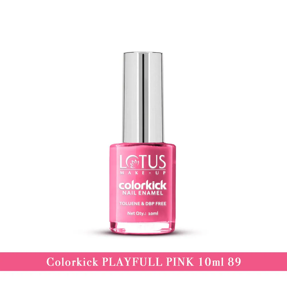 Lotus Make Up Colorkick Nail Enamel - Playfull Pink 89