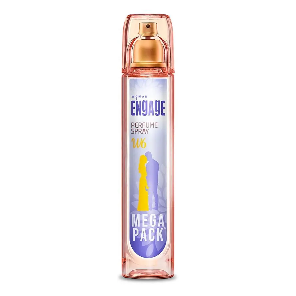 Engage Perfume Spray W6 For Women, Spicy and Floral, Skin Friendly, 160 ml