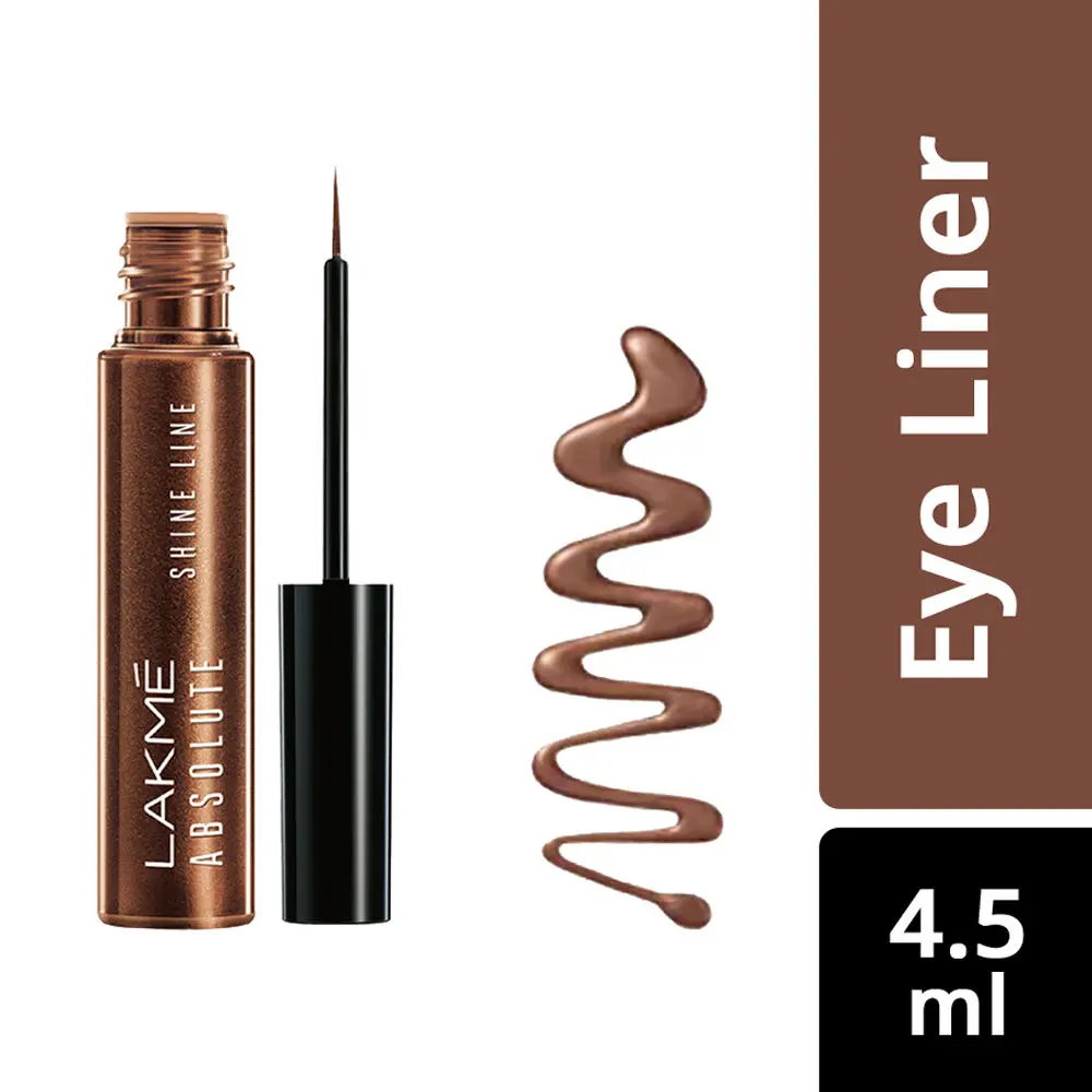 Lakme Absolute Shine Liquid Eye Liner - Shimmer Bronze (4.5 ml)