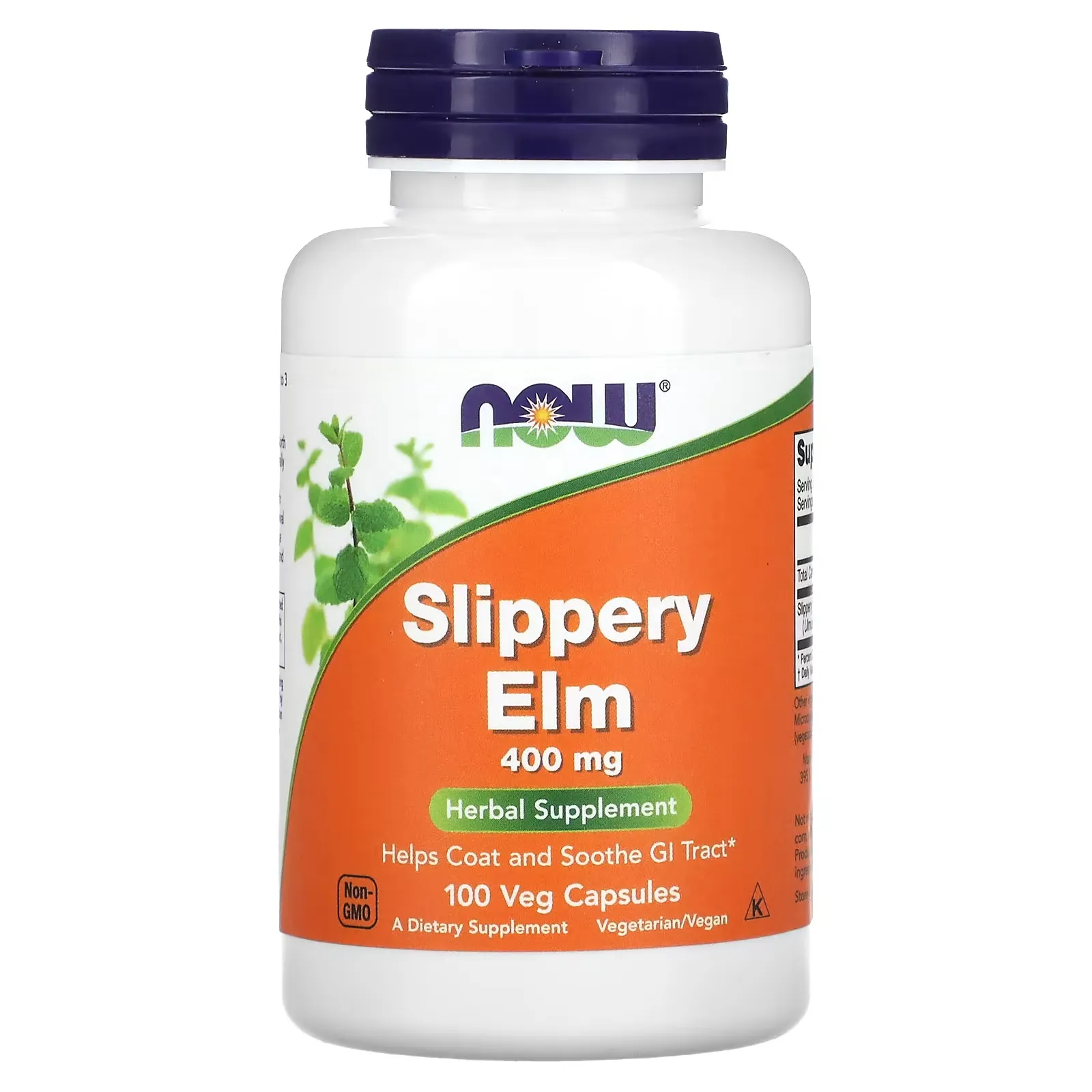 Slippery Elm, 400 mg, 100 Veg Capsules