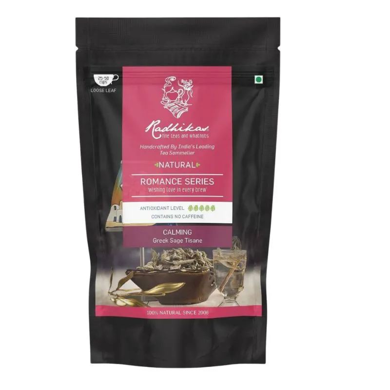 Radhikas Calming Greek Sage Tisane, Natural Teas, Cold & Hot Brew