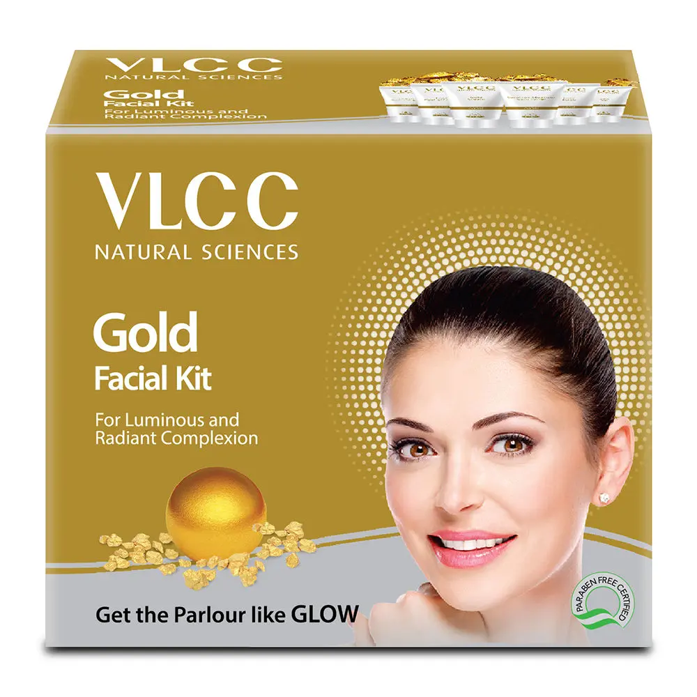 VLCC Gold Facial Kit for Luminous and Radiant Complexion (60g)