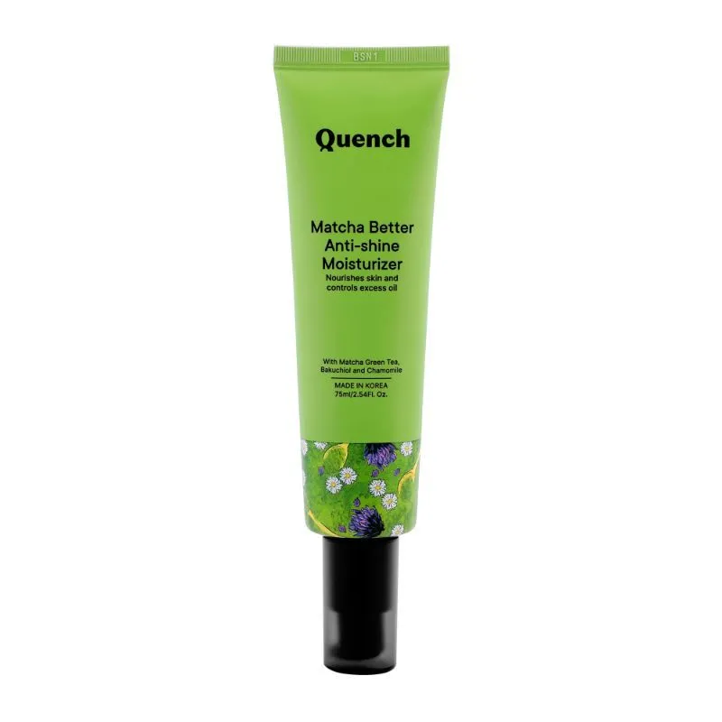 Quench Matcha Better Anti-Shine Moisturizer, Licorice Root & Cica, Skin-Rejuvenating Formulas