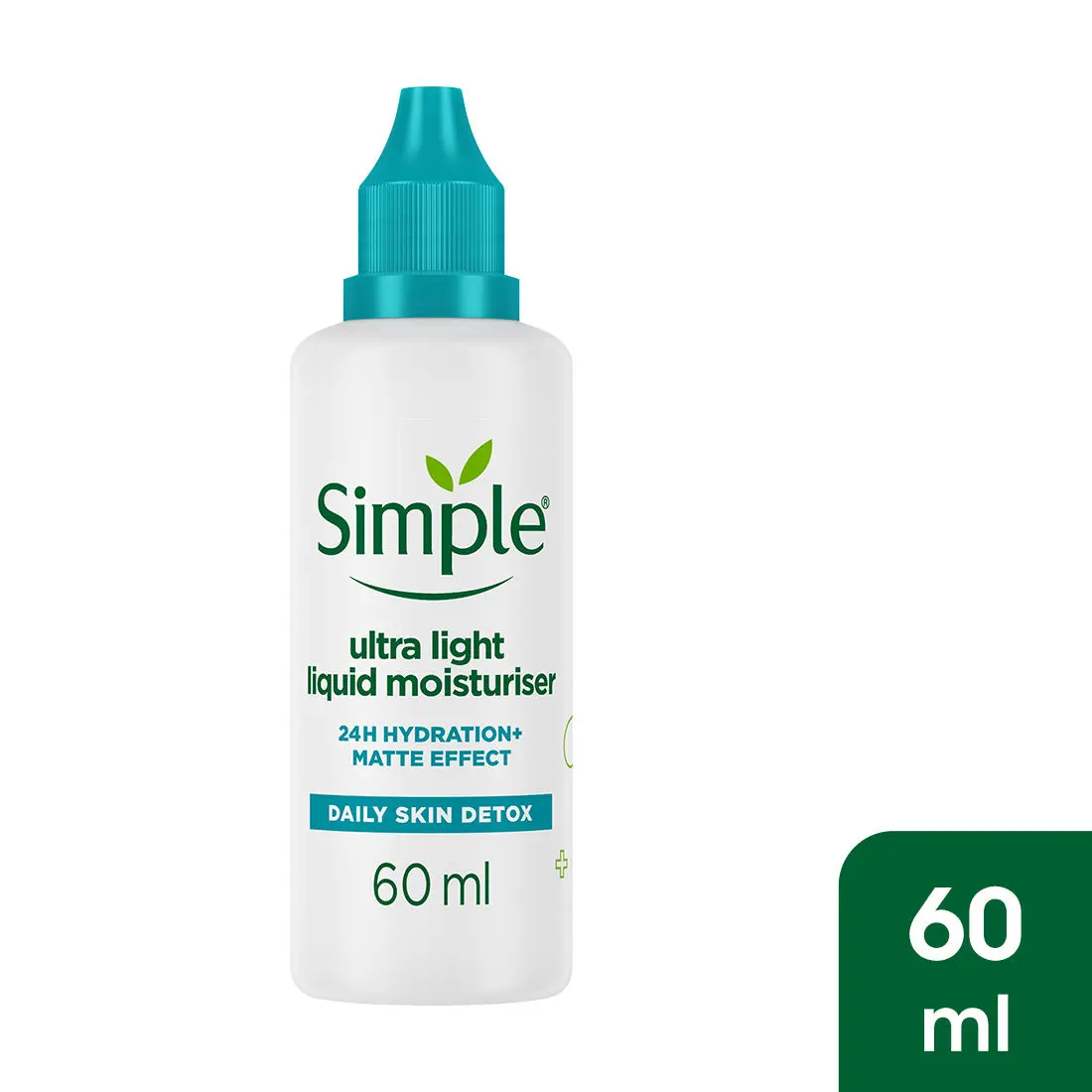 Simple Daily Skin Detox Ultra-Light Liquid Moisturiser, 60 ml