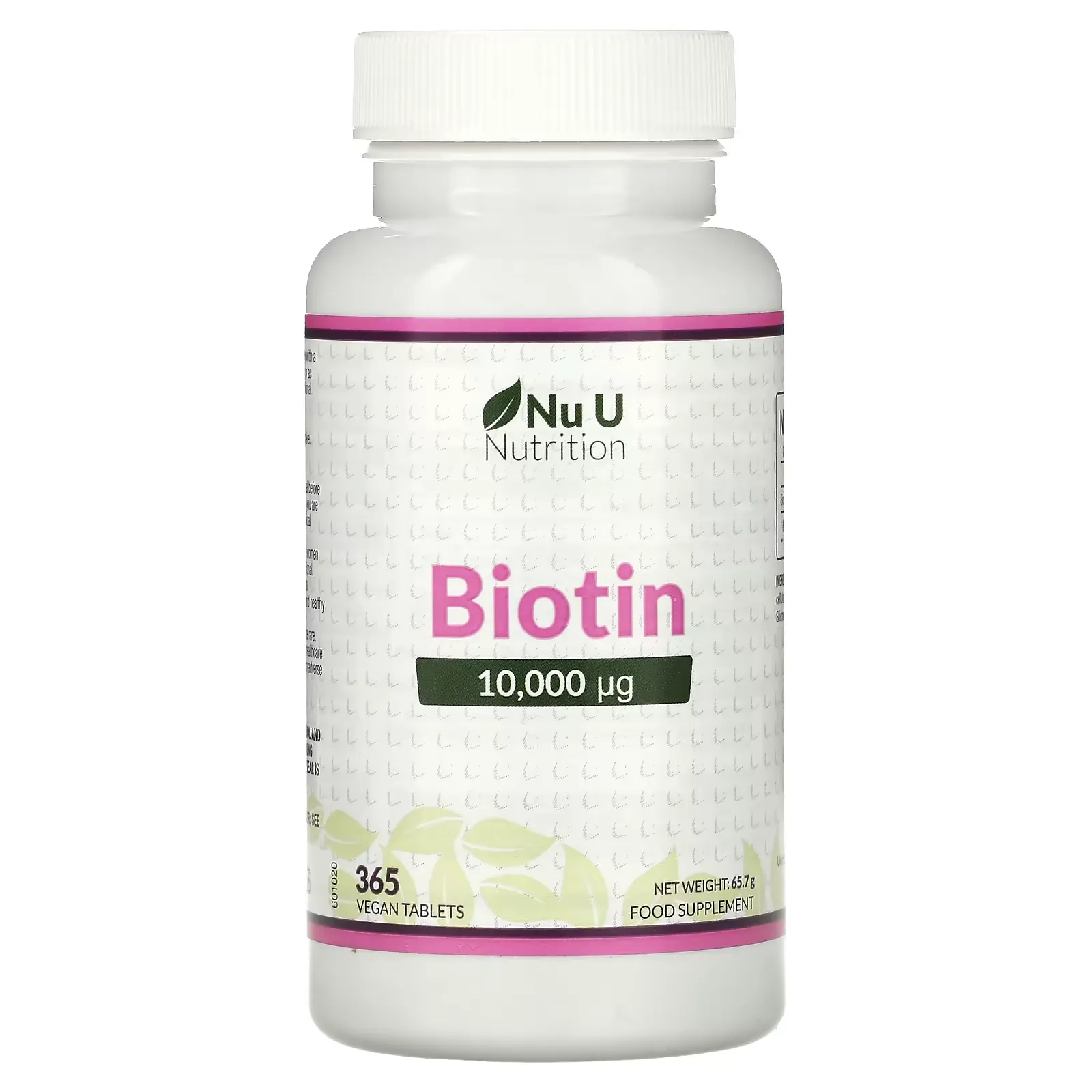 Biotin, 10,000 µp, 365 Vegan Tablets