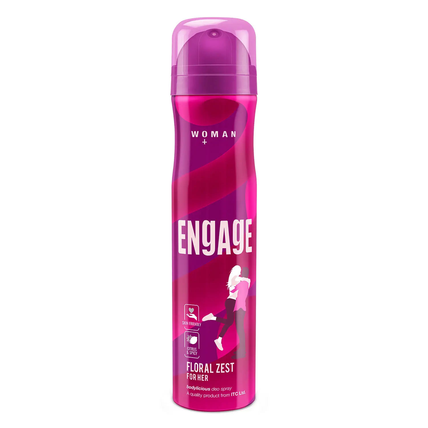 Engage Floral Zest Deodorant for Women, Citrus and Spicy, Skin Friendly, 150ml