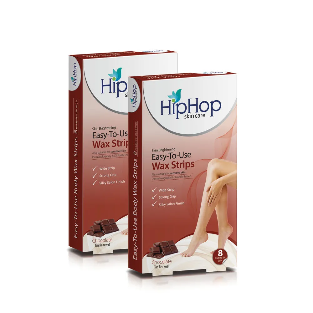 HipHop Body Wax Strips with Argan Oil - Chocolate (pack of 2)