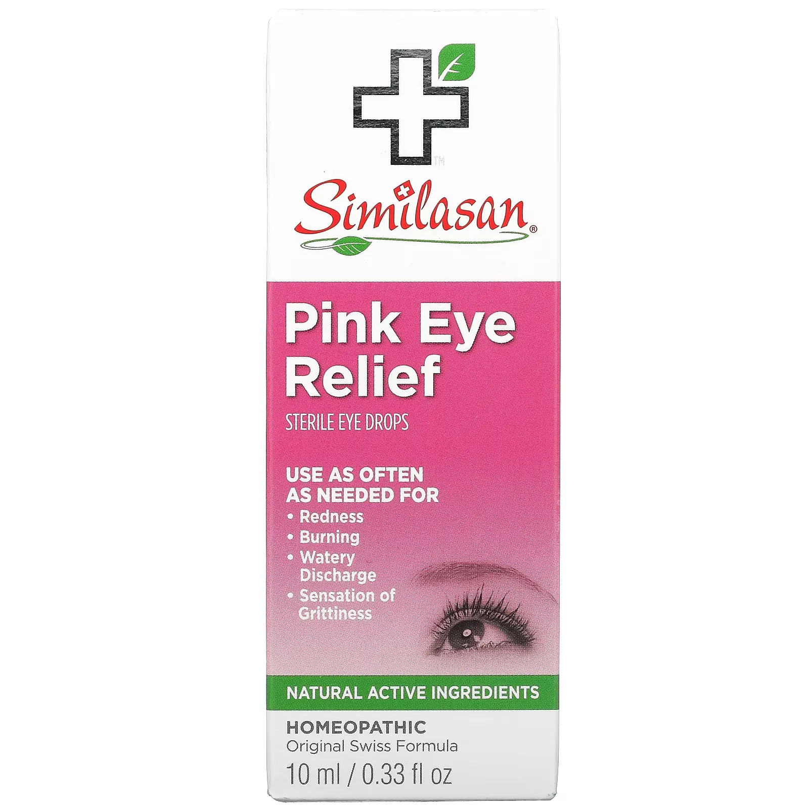 Pink Eye Relief, Sterile Eye Drops, 0.33 fl oz (10 ml)