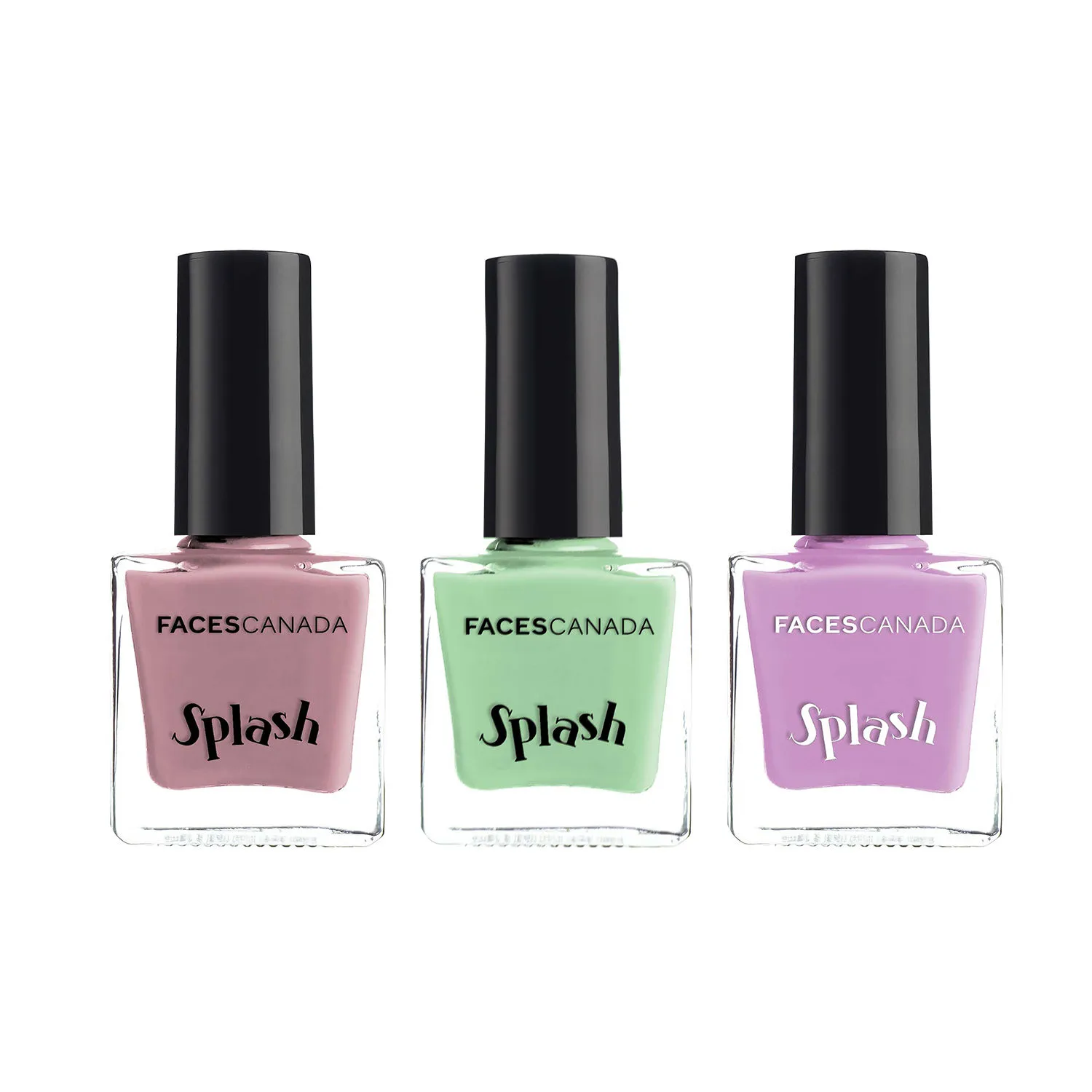 Faces Canada Splash Nail Enamel - Pack of 3