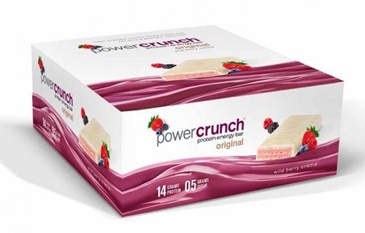 Power Crunch Bars By BNRG, Wild Berry Creme 12/Box