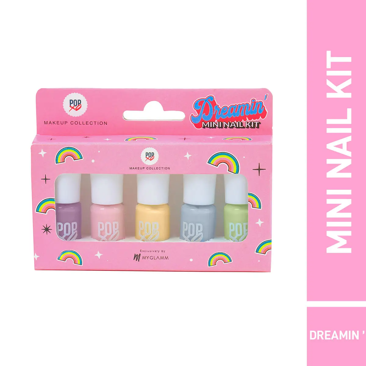 MyGlamm POPxo Makeup Collection -Mini Nail Kit-Dreamin'-5X3ml