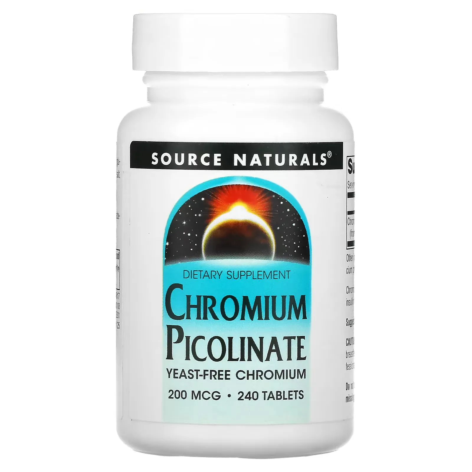 Chromium Picolinate, 200 mcg, 240 Tablets