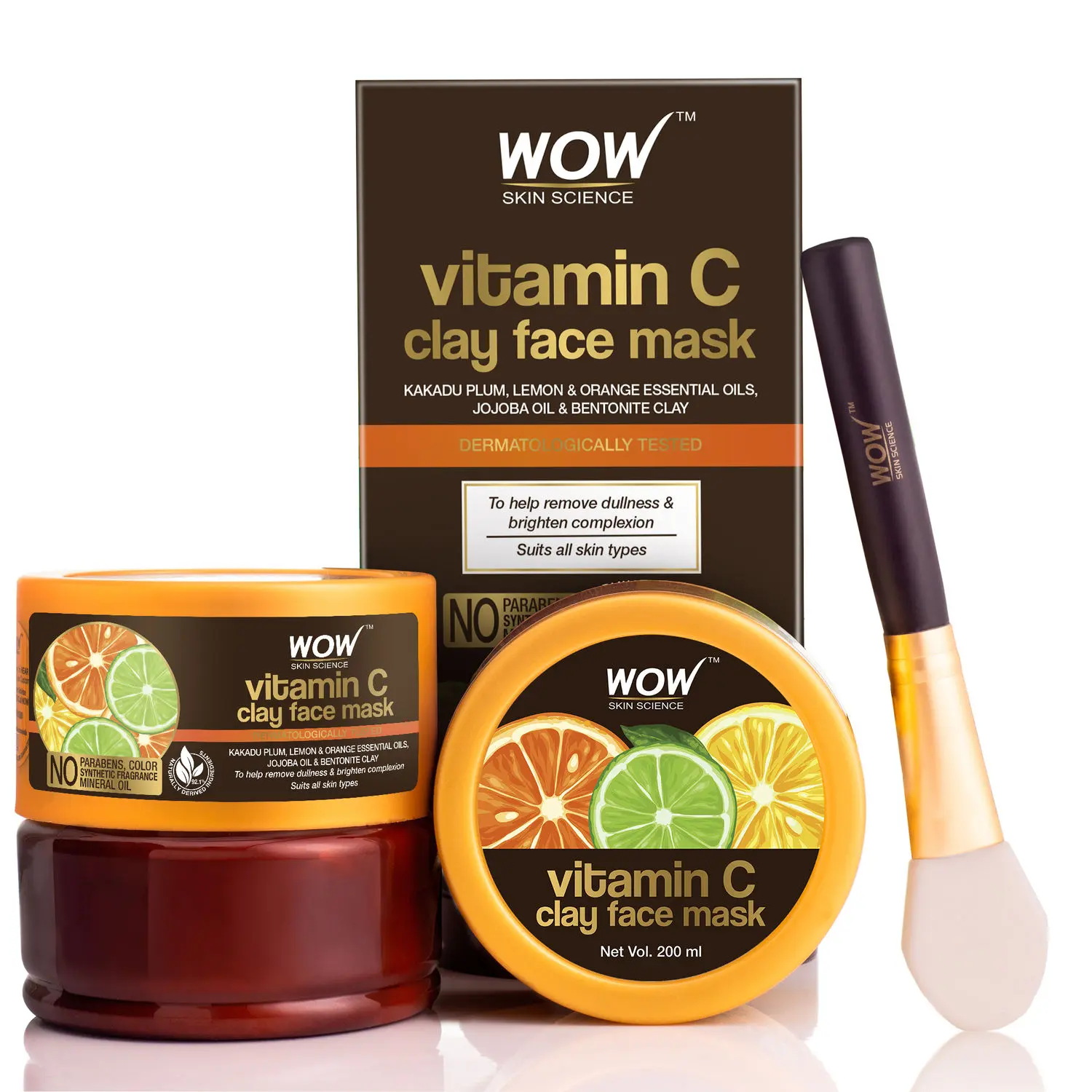 WOW Skin Science Vitamin C Glow Clay Face Mask (200 ml)