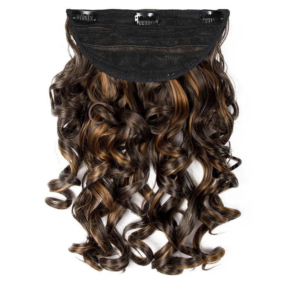 Streak Street Clip-in 18'' Step Curls Mix-brown Extensions