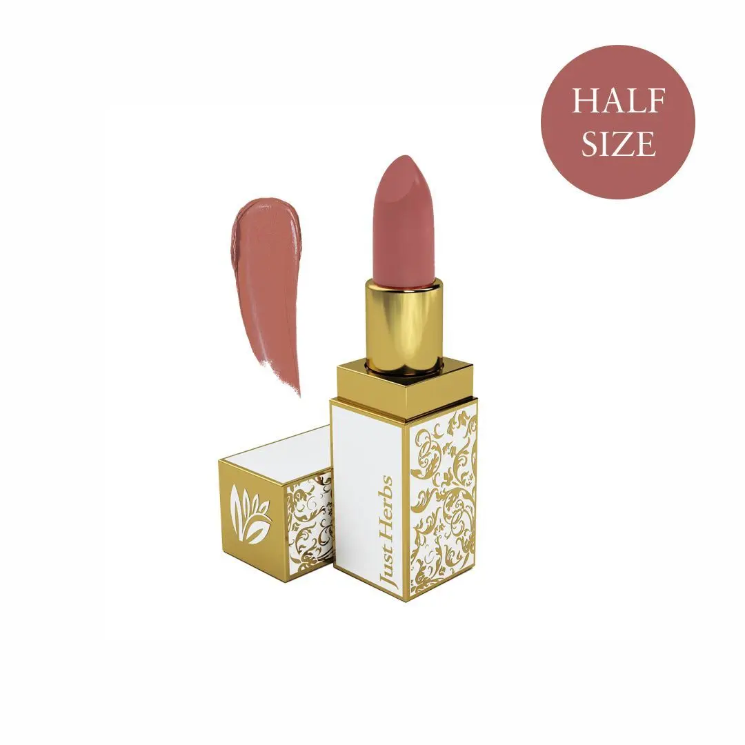 Just Herbs Ayuredic Creamy Matte Lipstick-09 Peachy Coral (Half - Size) (1.8 g)