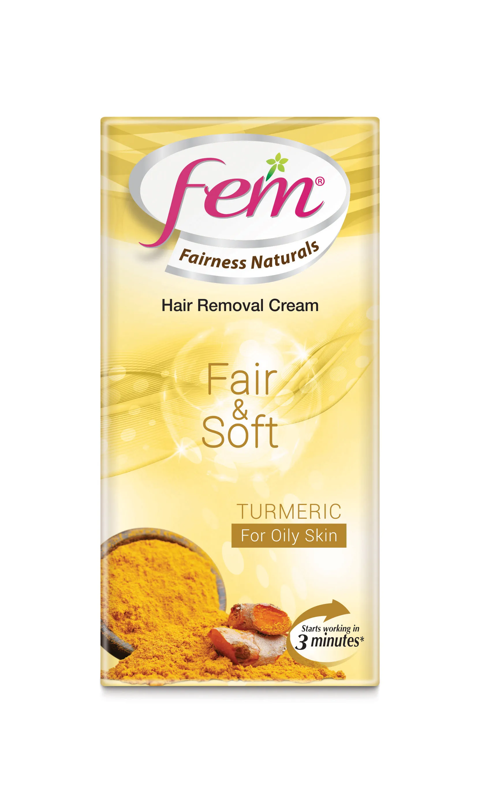 Fem Fair & Soft Turmeric Hair Removal Cream - Oily Skin